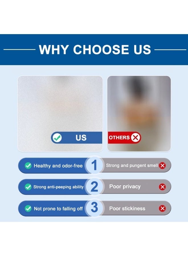 بمعنى سحر بمعنى حديقة أفلام خصوصية للنوافذ، ملصقات نوافذ 50×200 سم، ملصقات نوافذ ثابتة غير لامعة، ملصقات نوافذ غير لاصقة، ملصقات أغطية أبواب للتحكم في الحرارة وحجب أشعة الشمس والأشعة فوق البنفسجية، أغطية زجاجية للمنزل والحمام وغرفة النوم والمكتب - Image 2